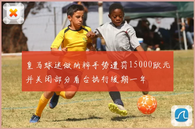 皇马球迷做纳粹手势遭罚15000欧元并关闭部分看台执行缓期一年